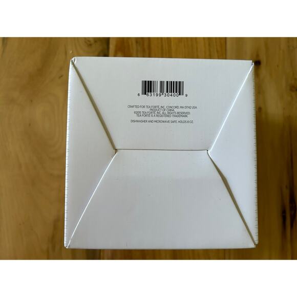 New Tea Forte Cup White Ceramic Cafe Tea Cup w/ Hole in Lid - Picture 8 of 10